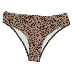 Halara Dark Leopard Print Swimsuit Bikini Bottom Unworn
